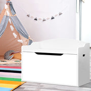 Kids Wooden Toy Chest Storage Box Bench Seat - Homecoze