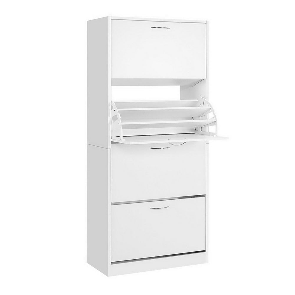 Shoe Cabinet Storage Rack  Cupboard - White Homecoze