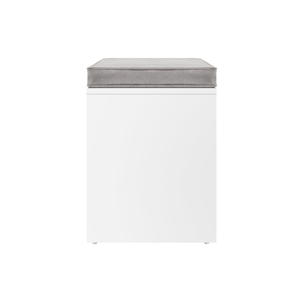 Shoe Cabinet Bench Organizer Seat - White Homecoze