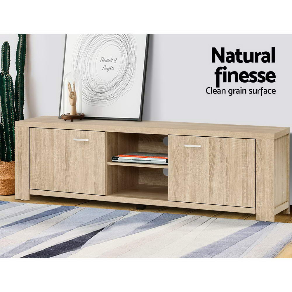 Contemporary Entertainment Unit TV Cabinet - Oak Homecoze