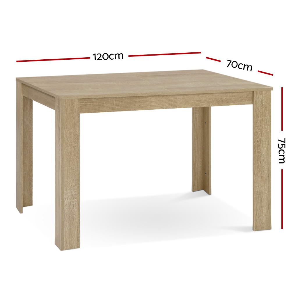 4-6 Seater Contemporary Dining Table - Oak - Homecoze
