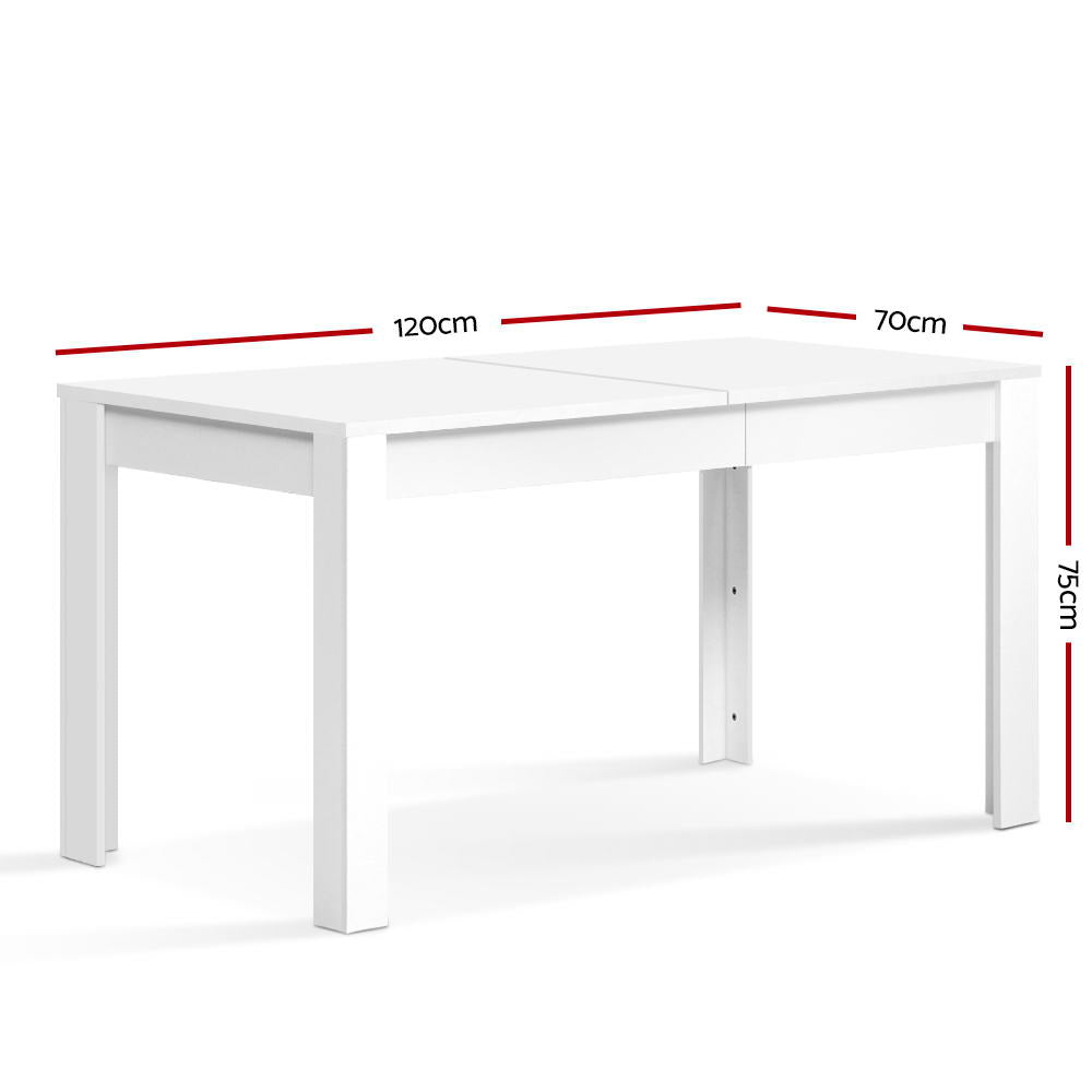 4-6 Seater Contemporary Dining Table - White - Homecoze