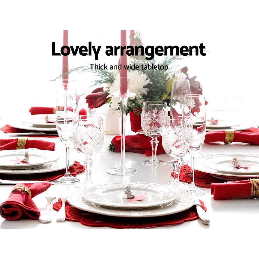 4-6 Seater Contemporary Dining Table - White - Homecoze