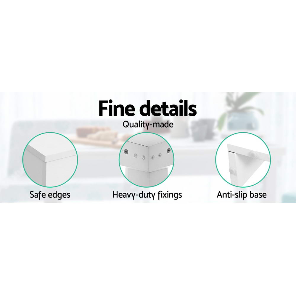 4-6 Seater Contemporary Dining Table - White - Homecoze
