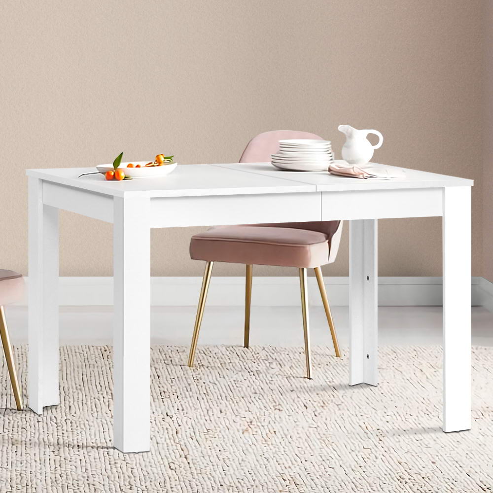 4-6 Seater Contemporary Dining Table - White - Homecoze