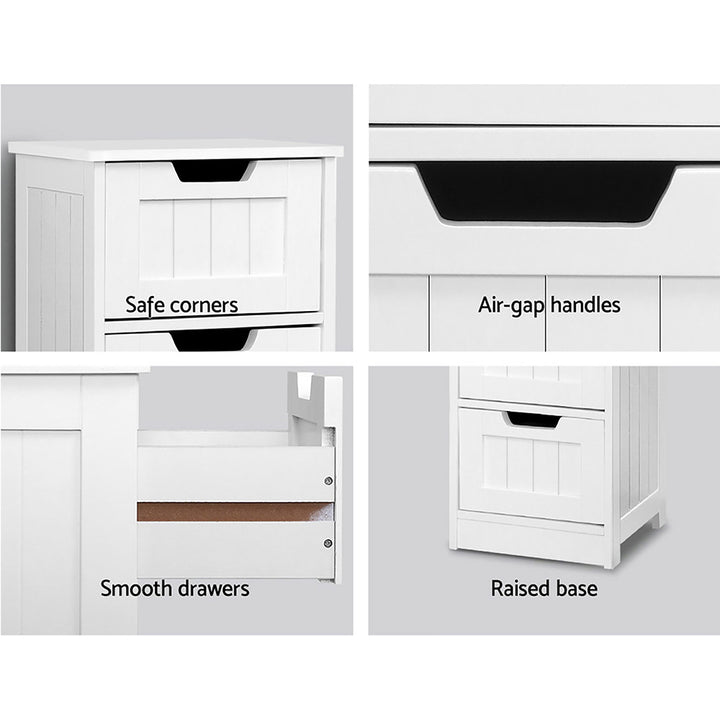 Mini Storage Cabinet Chest of Drawers - White Homecoze