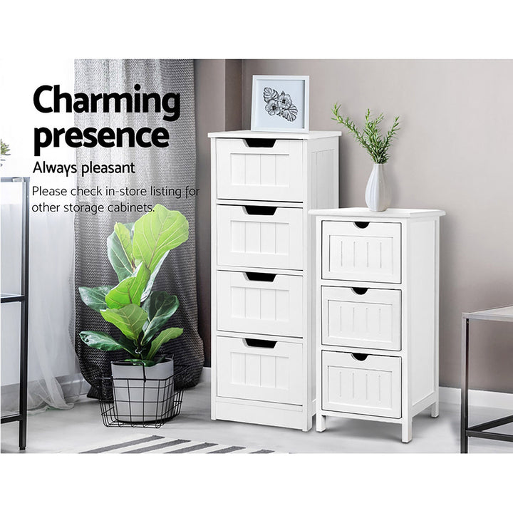 Mini Storage Cabinet Chest of Drawers - White Homecoze