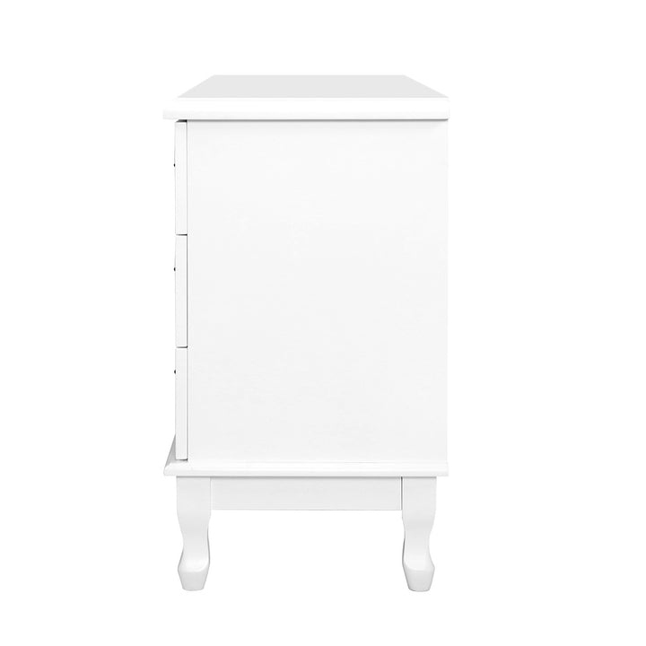 French Provincial Style Dresser Chest of Drawers - White Homecoze