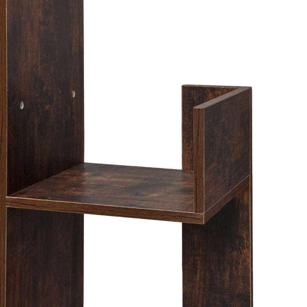 Tree Inspired Rustic Brown Style Book Display Shelf - Walnut