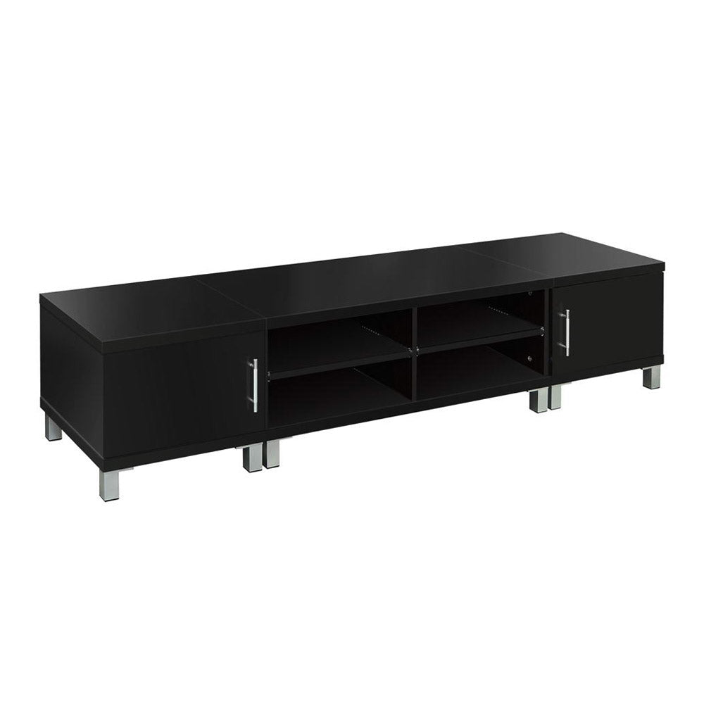 Entertainment Unit with Cabinets - Black Homecoze