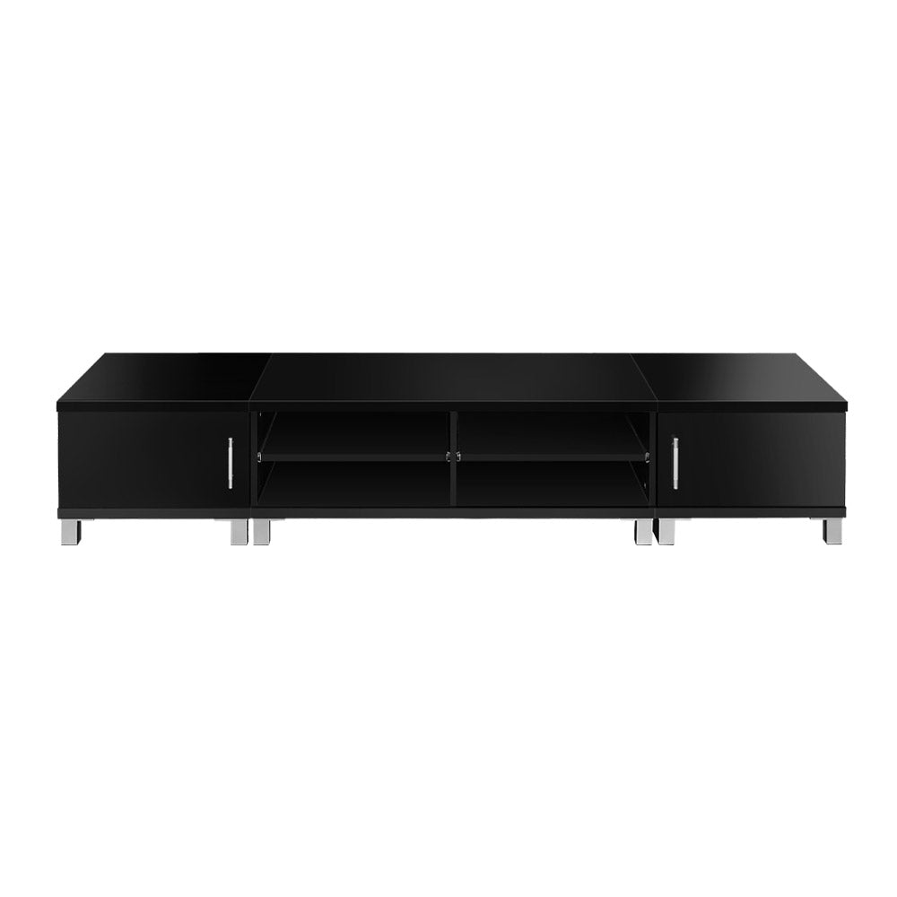 Entertainment Unit with Cabinets - Black Homecoze