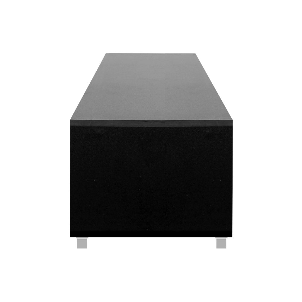 Entertainment Unit with Cabinets - Black Homecoze