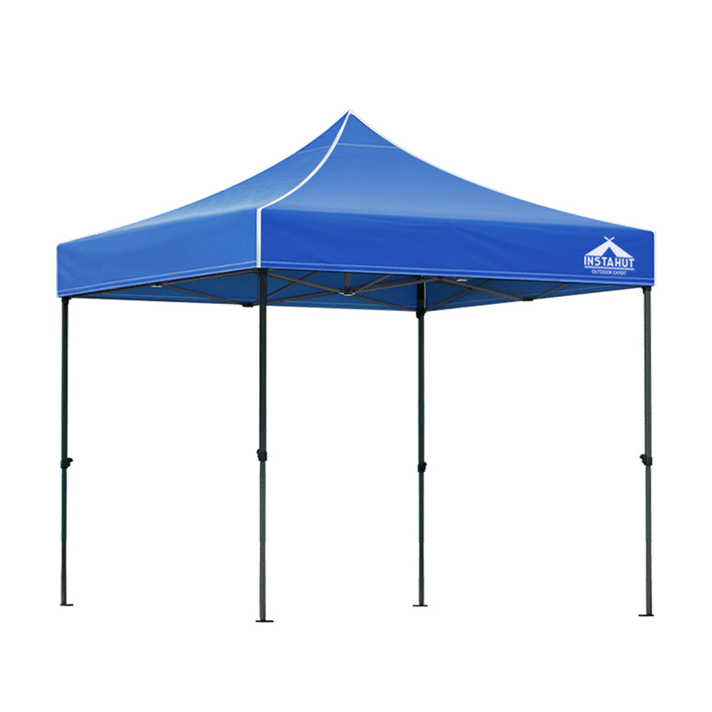 Gazebo Marquee 3x3m with Base Pods Folding Outdoor Canopy Shade Tent - Blue - Homecoze