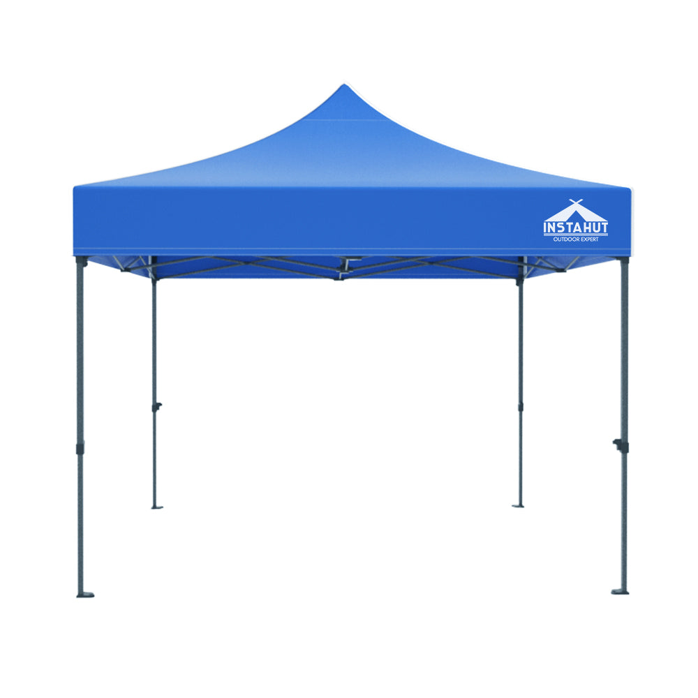 Gazebo Marquee 3x3m with Base Pods Folding Outdoor Canopy Shade Tent - Blue - Homecoze