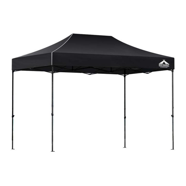 Gazebo Marquee 3x4.5m Folding Outdoor Canopy Shade Tent - Black