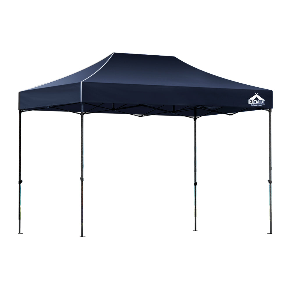 Gazebo Marquee 3x4.5m with Base Pods Folding Outdoor Canopy Shade Tent - Navy - Homecoze