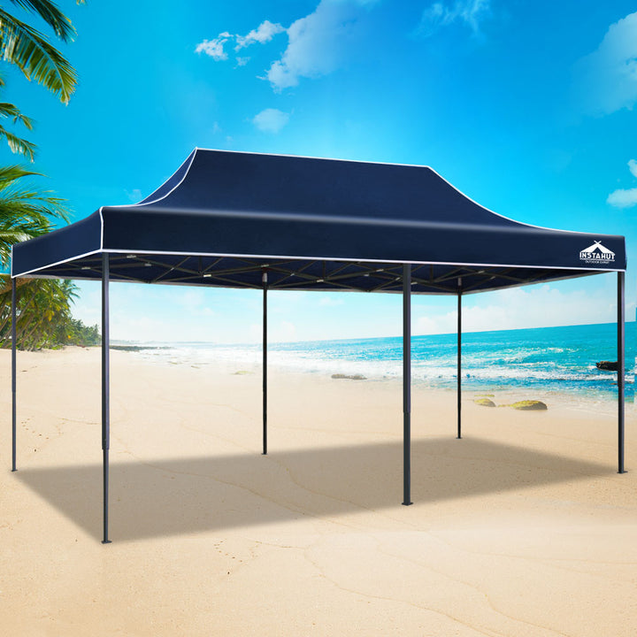 Gazebo Marquee 3x6m Folding Outdoor Canopy Shade Tent - Navy