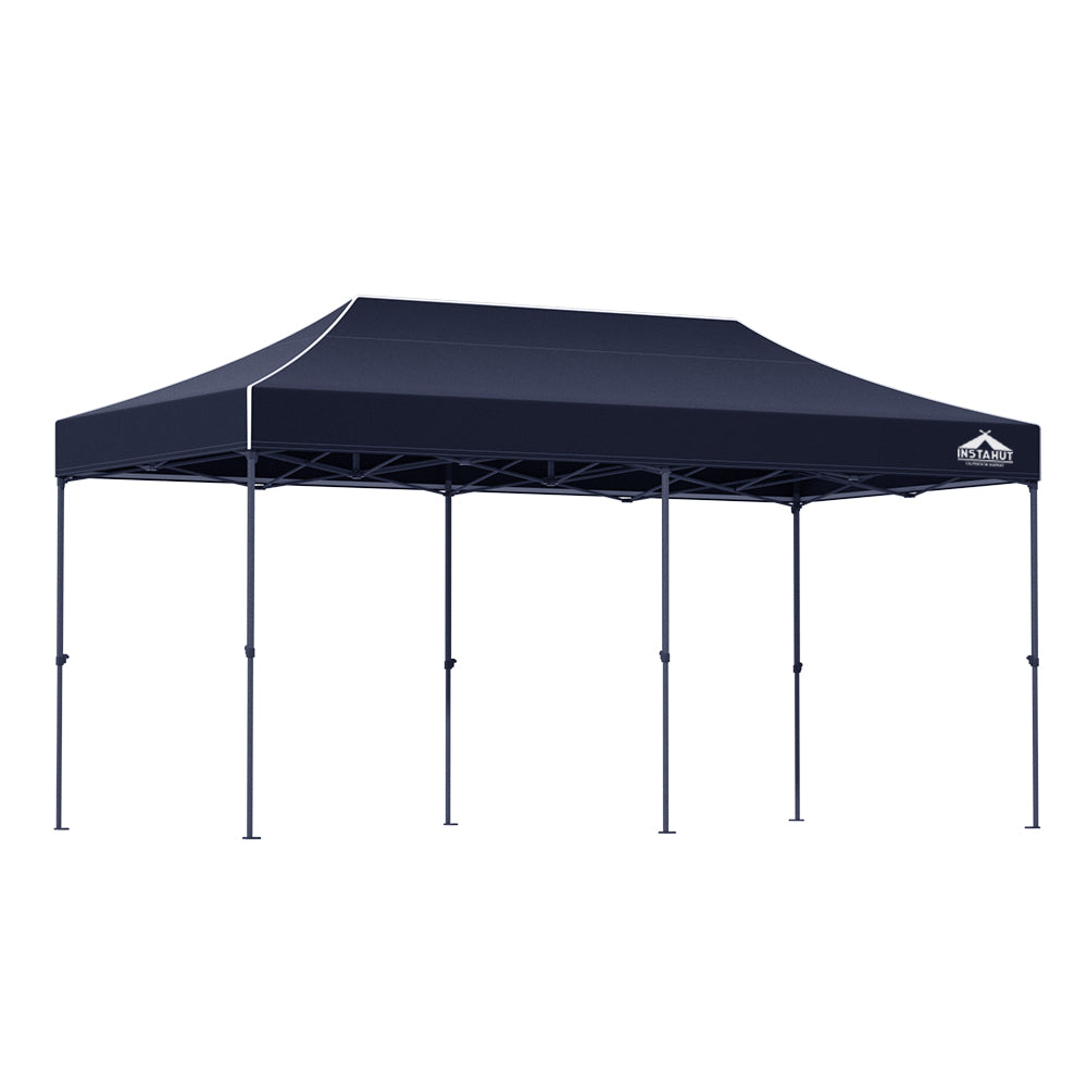 Gazebo Marquee 3x6m with Base Pods Folding Outdoor Canopy Shade Tent - Navy