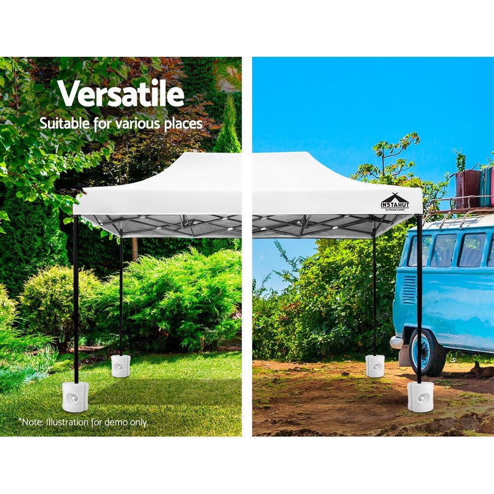 Set of 4 Gazebo Tent Base Pods Kit Water or Sand Fillable - Homecoze