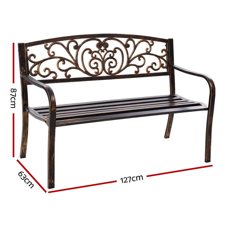 Cast Iron Garden Bench - Bronze Homecoze