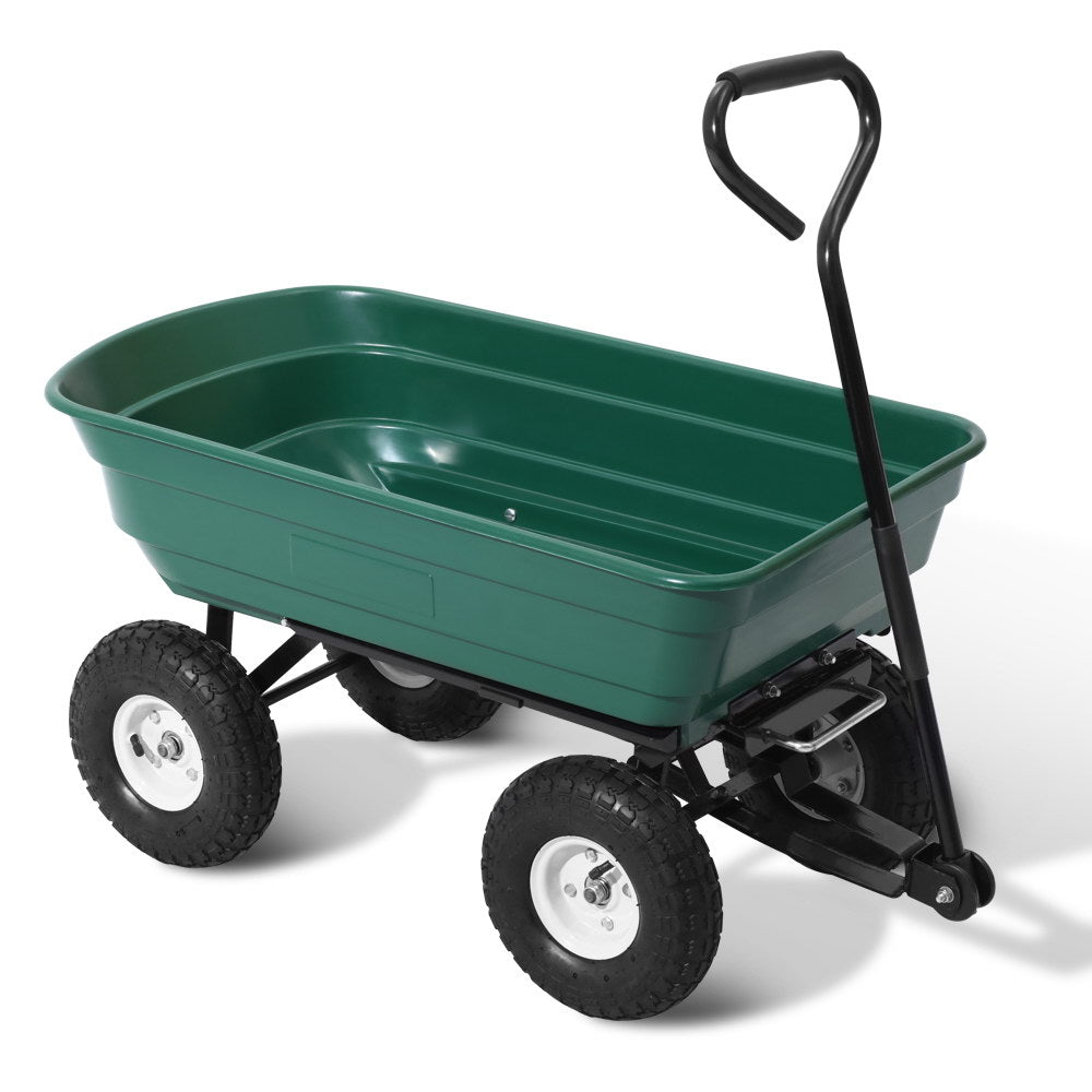 75L Garden Dump Cart - Green Homecoze