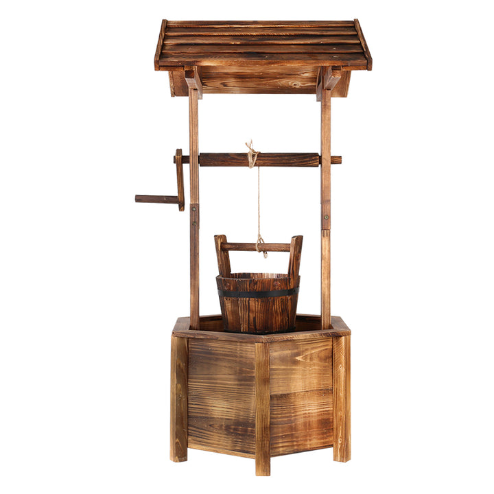 Rustic Wooden Wishing Well Outdoor Decor Homecoze