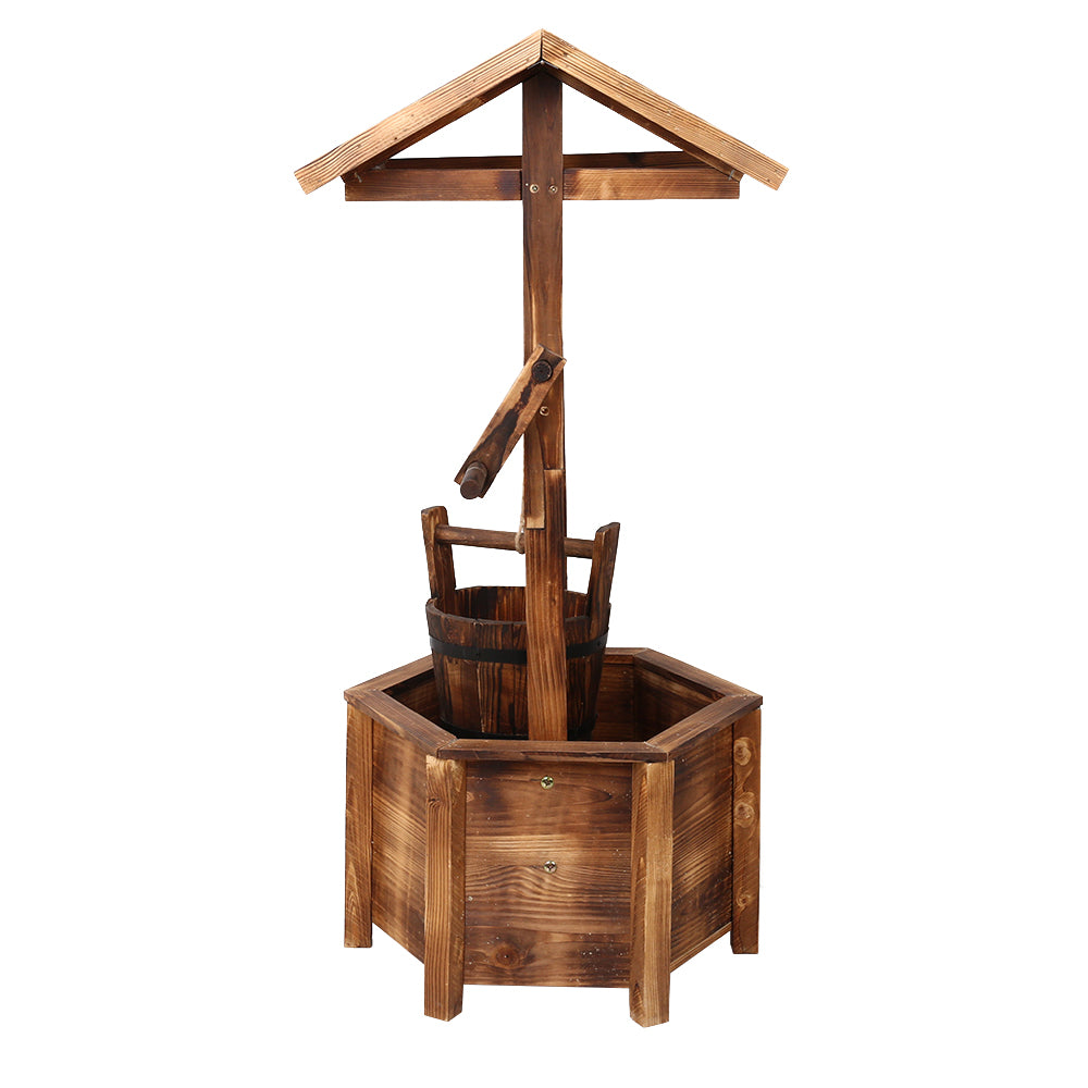 Rustic Wooden Wishing Well Outdoor Decor Homecoze