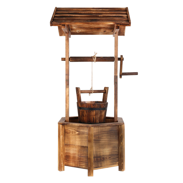 Rustic Wooden Wishing Well Outdoor Decor Homecoze