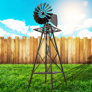 Garden Decor Windmill 120cm Metal Outdoor Ornament Homecoze