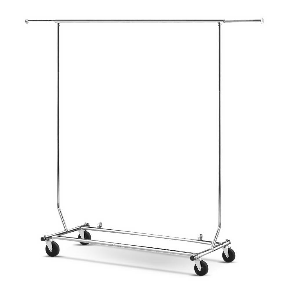 Adjustable Clothes Stand Garment Rack with Caster Wheels Homecoze