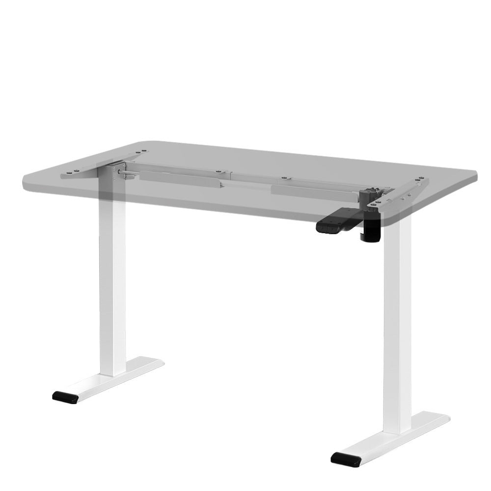 Standing Desk Replacement Frame Single Motor 70cm to 120cm Height - White Homecoze