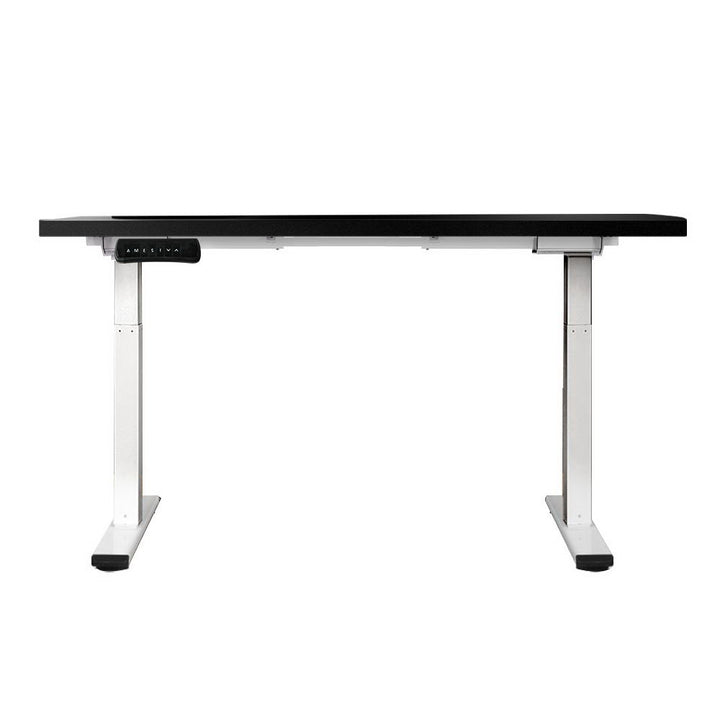 Standing Desk (Dual Motor) White & Black 140cm