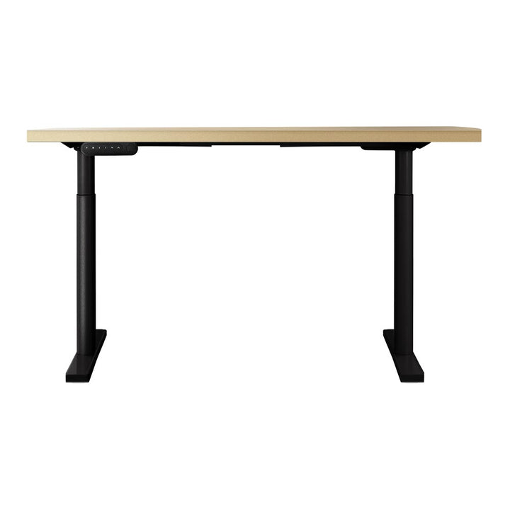 Standing Desk (Dual Motor) Black & Oak 120cm