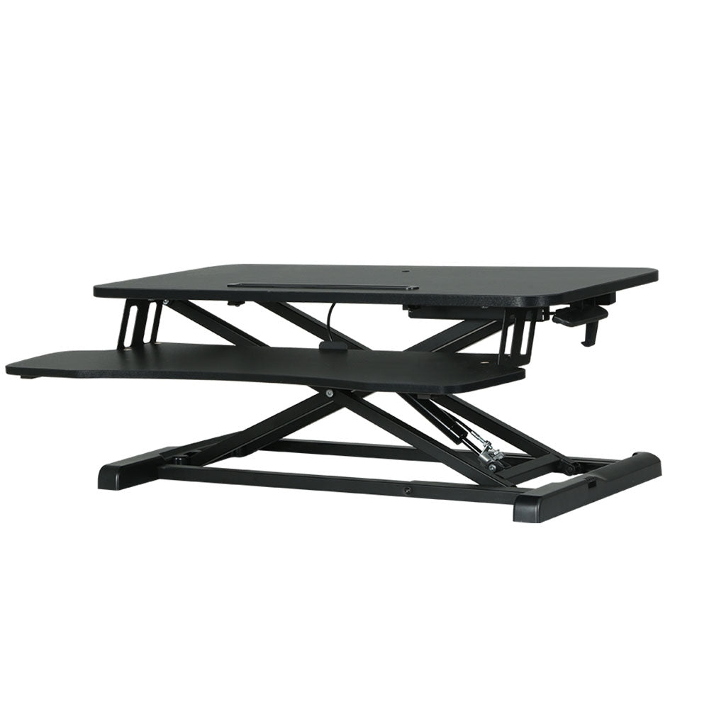 Adjustable Desk Riser Height Adjustable Sit & Stand Computer Platform - Black Homecoze