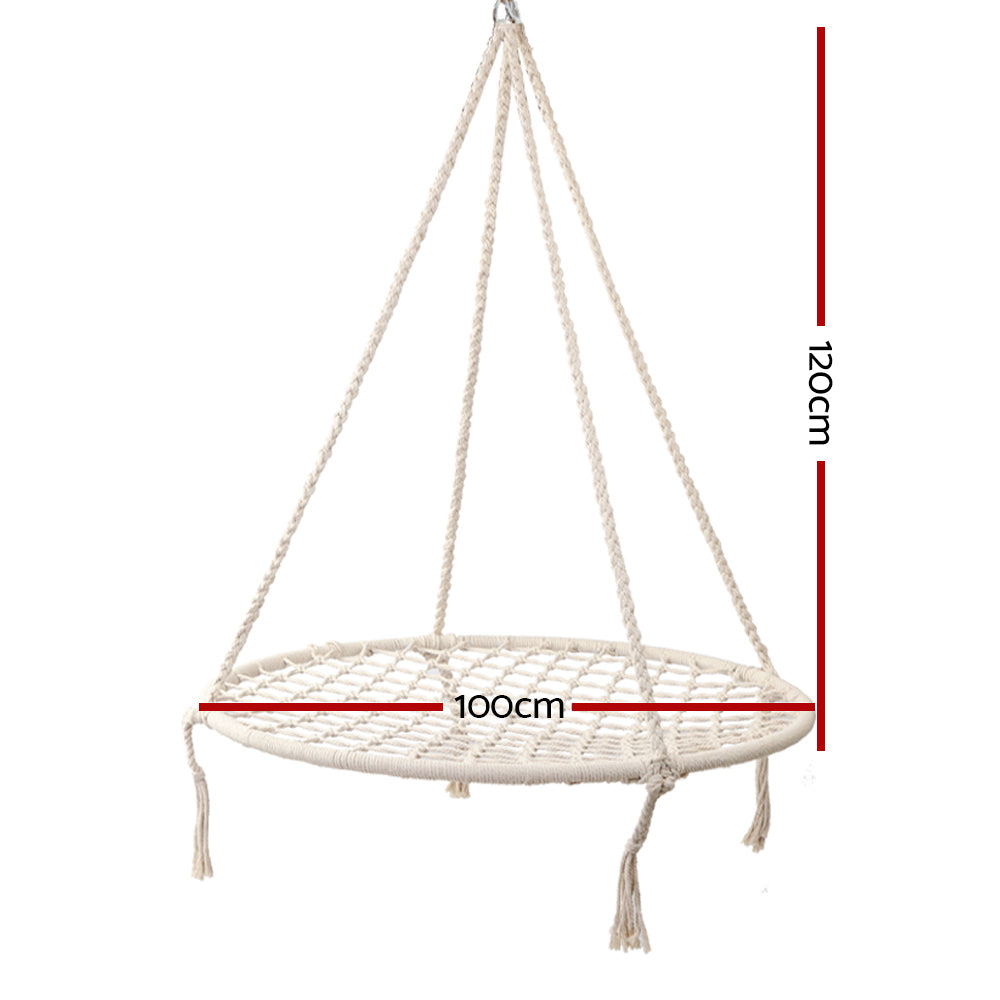 Kids Hanging Swing Chair 100cm Hammock - Homecoze