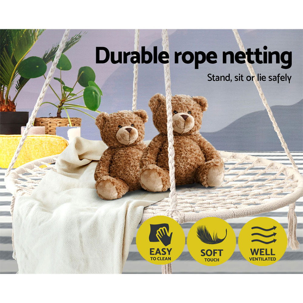 Kids Hanging Swing Chair 100cm Hammock - Homecoze