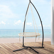 Kids Hanging Swing Chair 100cm Hammock with Steel Stand Homecoze