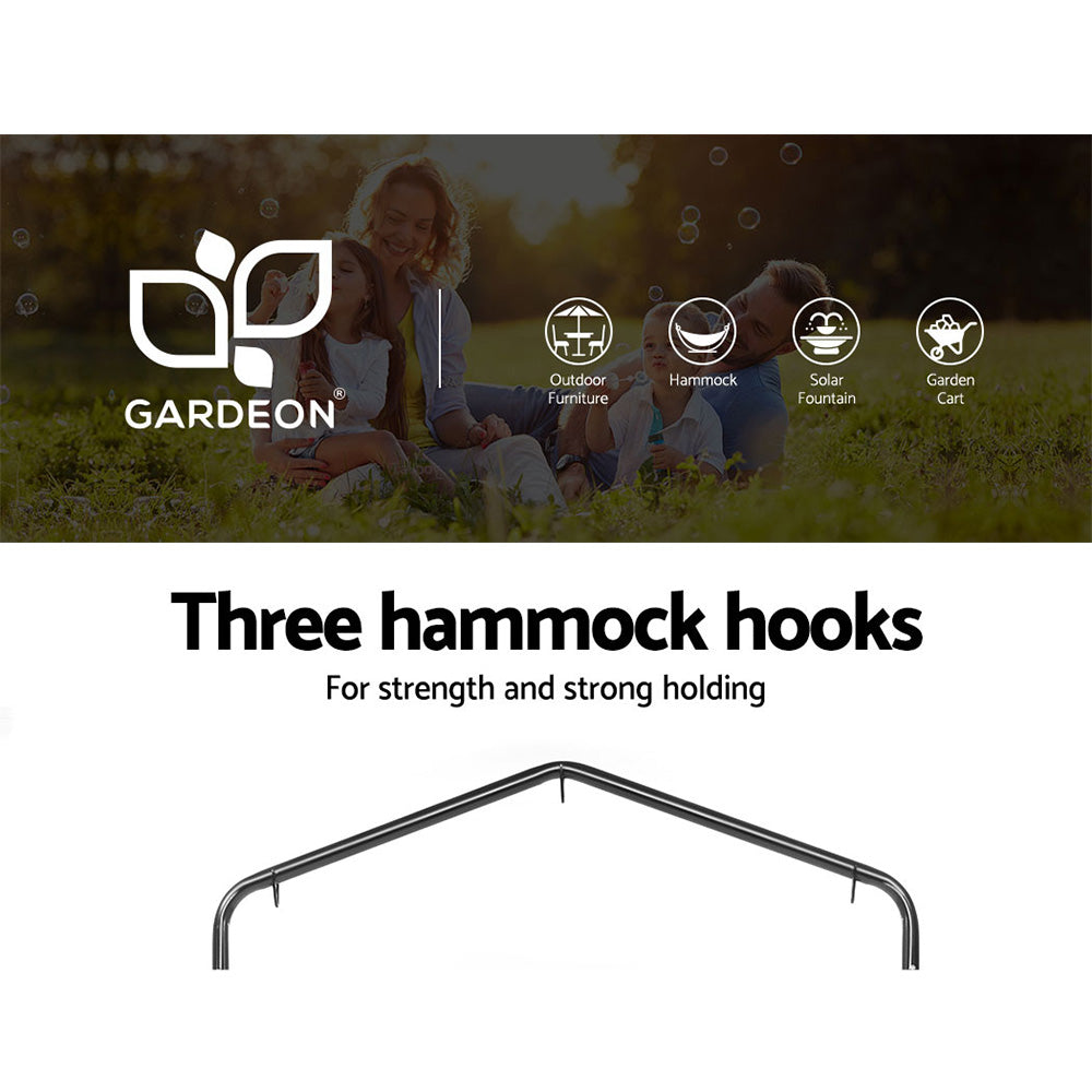 Cushioned Swing Chair Hammock with Heavy Duty Steel Frame - Cream Homecoze