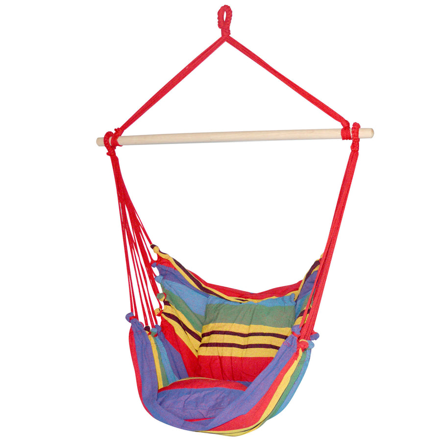 Hanging Cushioned Swing Chair Hammock - Multicolour Homecoze