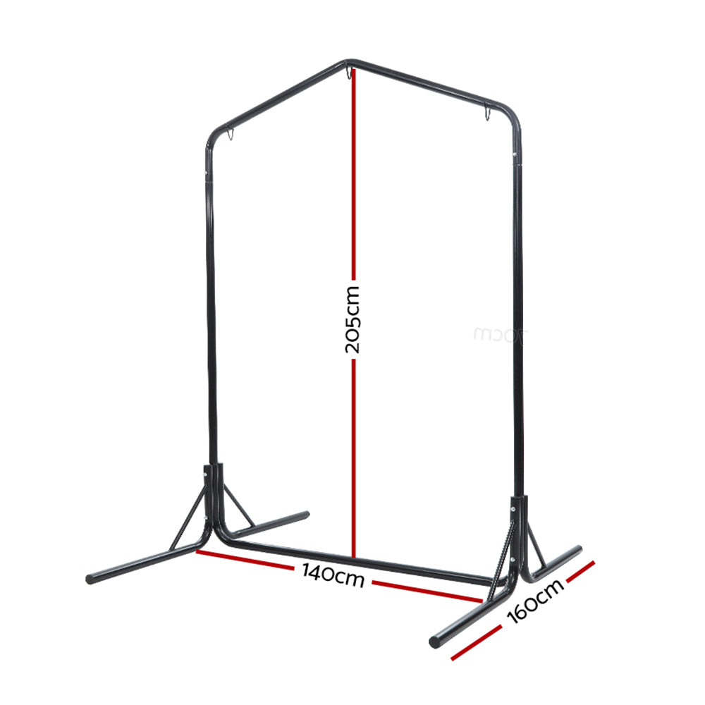 Hammock Chair Stand Steel Frame 2 Person Heavy Duty - 200kg Rated Homecoze