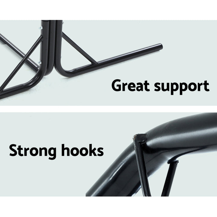 Hammock Chair Stand Steel Frame 2 Person Heavy Duty - 200kg Rated Homecoze