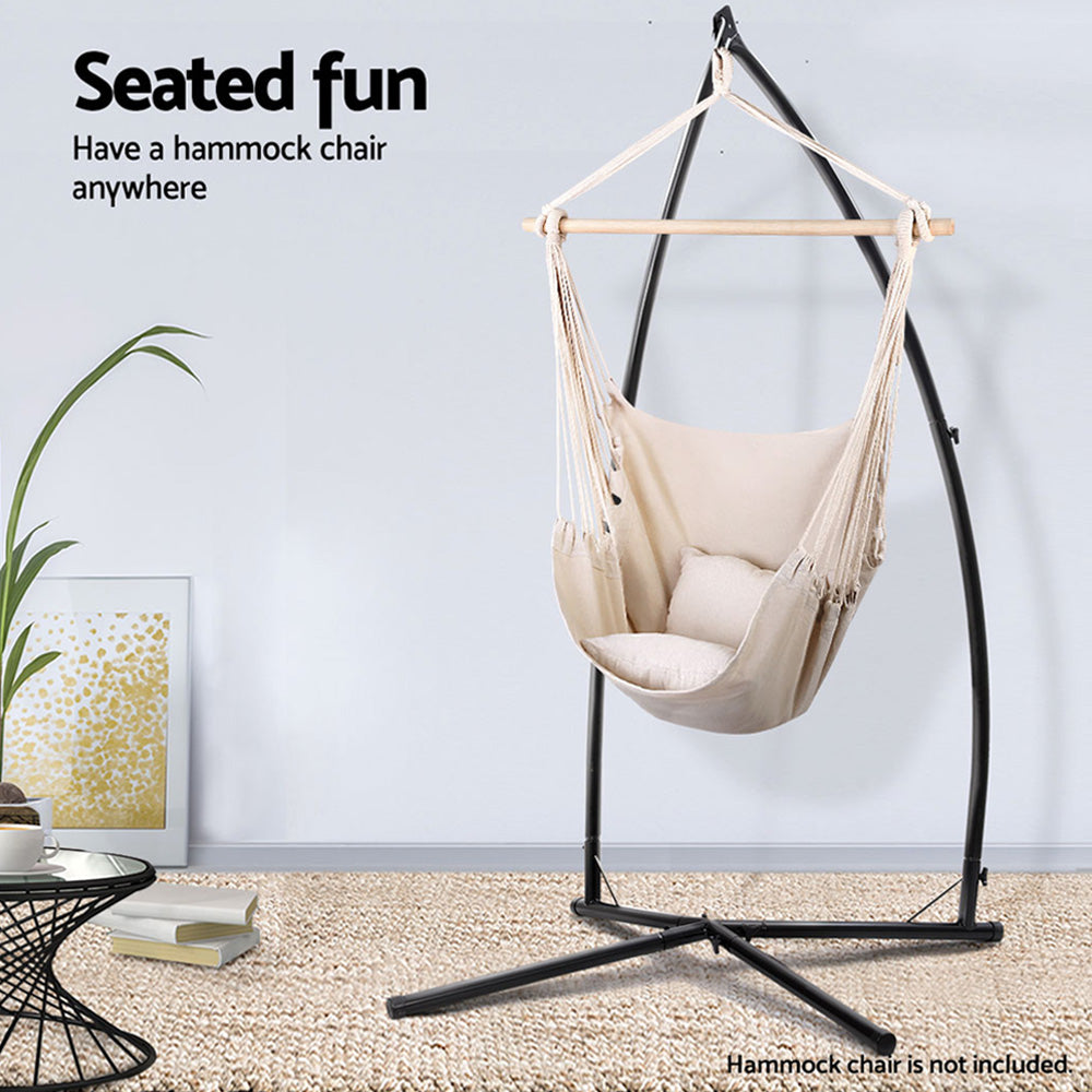 Hammock Chair A Shape Steel Frame - 120kg Rated Homecoze