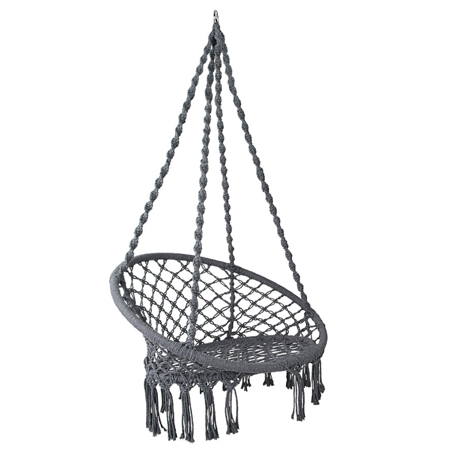 Hanging Swing Chair Hammock - Grey Homecoze
