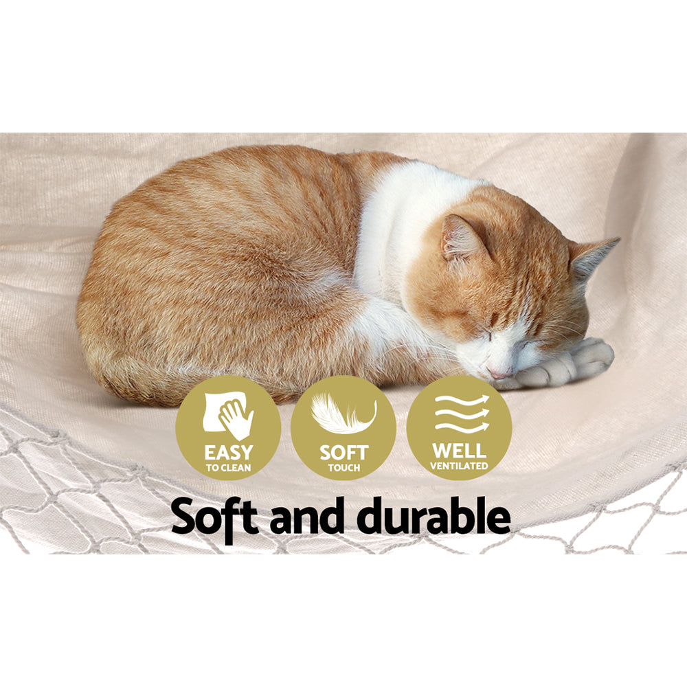 Hanging Swing Chair Hammock - Cream - Homecoze