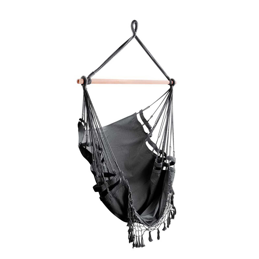 Hanging Swing Chair Hammock - Grey - Homecoze