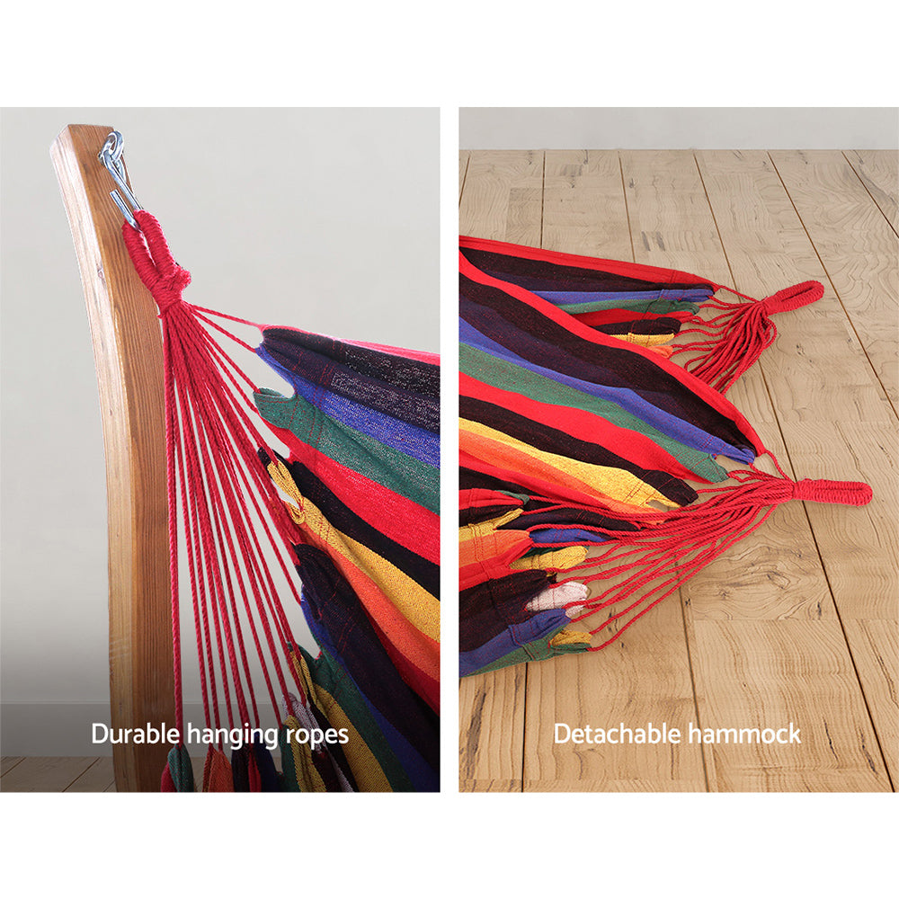 Hammock Swing Chair with Wooden Stand - Homecoze