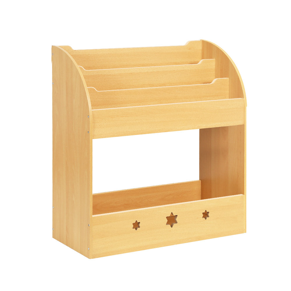 Kids Little Library Bookshelf Toy Storage Organiser - Natural Homecoze