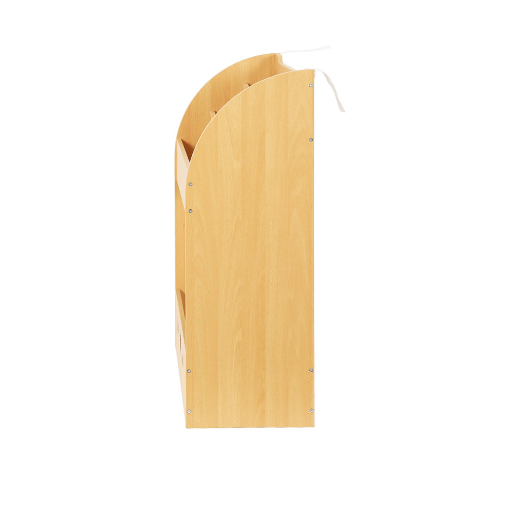 Kids Little Library Bookshelf Toy Storage Organiser - Natural Homecoze