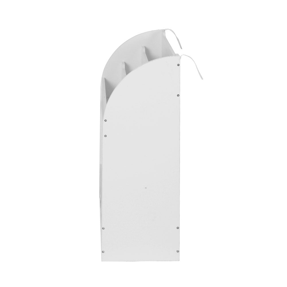 Kids Little Library Bookshelf Toy Storage Organiser - White Homecoze