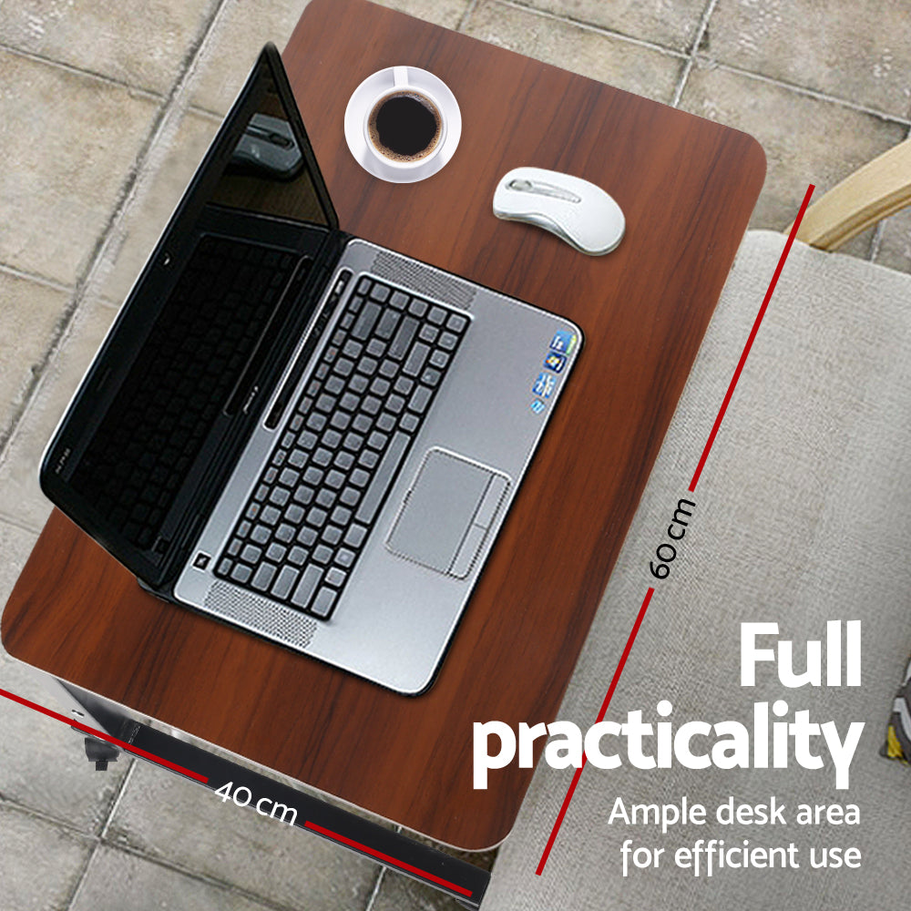 Laptop Table Desk Portable - Dark Wood Homecoze